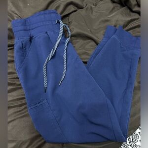 Jaanuu Scrub Jogger Pants Navy Small Petite